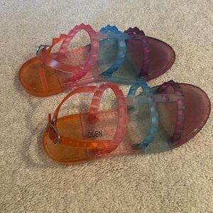 Steve Madden girls studded sandals size 12